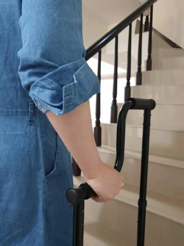 Stair climbing cane,Stair Assist Cane, Quad Cane for Stairs
