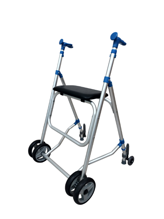 Aluminum Walker with seat, with brake