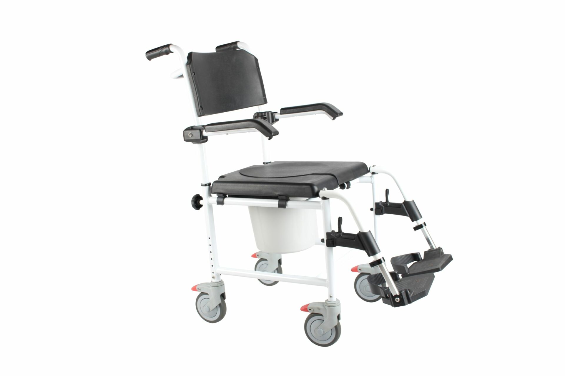 3 in 1 Commode Shower Chair with 5 inches Wheels